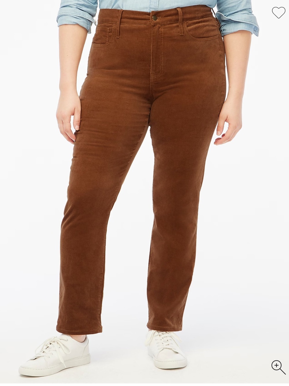 J. Crew Factory Women's Corduroy Full-Length Essential Straight Pant Preppy